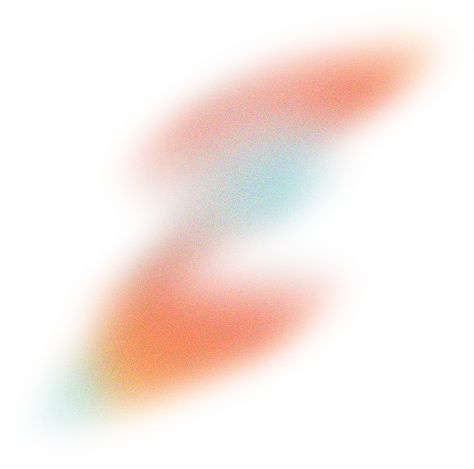 Glowy Gradient Abstract Brush Stroke Blob